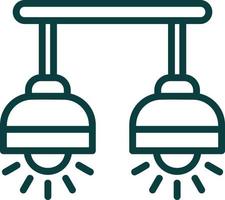 Ceiling Lamp Vector Icon Design