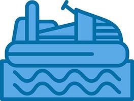 Bumper Boat Vector Icon Design