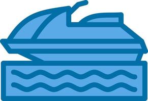 Jet Ski Vector Icon Design