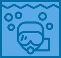 Snorkeling Vector Icon Design