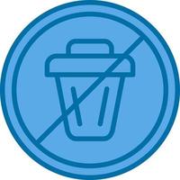 No Littering Vector Icon Design