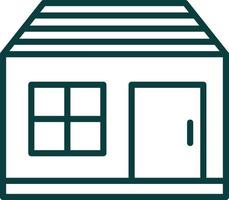 Shed Vector Icon Design