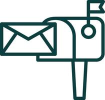 Mailbox Vector Icon Design