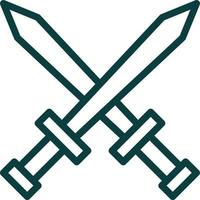 Swords Vector Icon Design