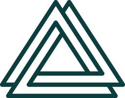 diseño de icono de vector de valknut