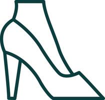 High Heels Vector Icon Design