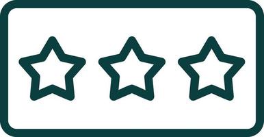 Star Rating Vector Icon Design