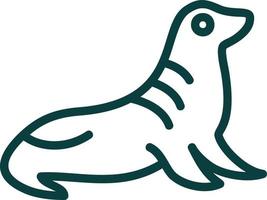 Seal Vector Icon Design