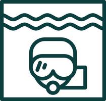 Diver Vector Icon Design