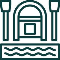 Rafting Vector Icon Design