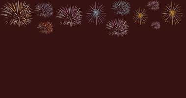 Firecrackers template design vector