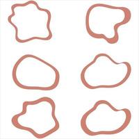 Collection of Irregular shapes vector