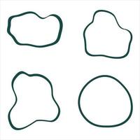 Collection of Irregular shapes vector