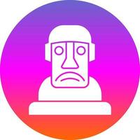 diseño de icono de vector moai