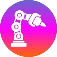 Robotic Arm Vector Icon Design