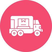 Cargo Truck Vector Icon Design