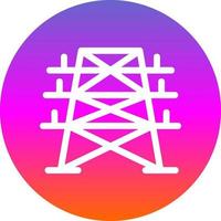 Electric Tower Vector Icon Design