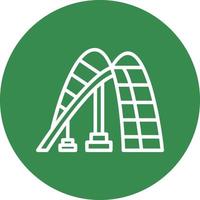 Roller Coaster Vector Icon Design