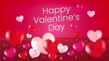 Valentines Day  Beautiful Vector Background Design