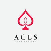 Aces Logo Design Vector Icon
