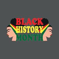Black month history t shirt design ,poster, print, postcard and other uses vector