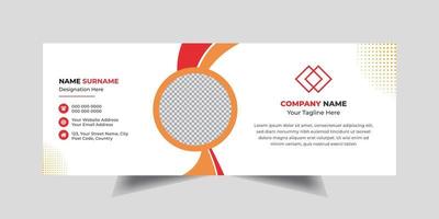 Corporate Business email signature Template Design vector