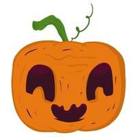 Halloween Orange Pumpkin Ghost Illustration vector