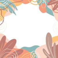 Aesthetic Frame Background for social media vector