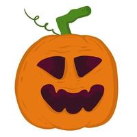 Halloween Orange Pumpkin Ghost Illustration vector