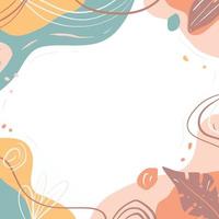 Aesthetic Frame Background for social media vector