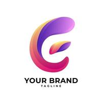 colorful abstract logo design vector illustration