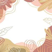 Aesthetic Frame Background for social media vector