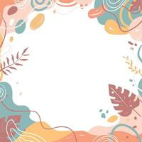 Aesthetic Frame Background for social media vector