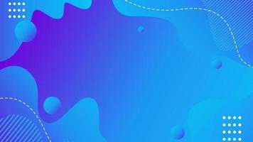 Blue Abstract Dynamic shapes with circle vector