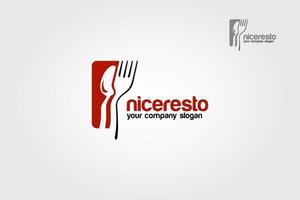 bonita plantilla de logotipo de vector de resto. buen diseño, moderno y de alta calidad. este logotipo creado es adecuado para su cafetería, etiqueta de producto, restauración de alimentos, restaurante, diseño de ropa y muchos más.