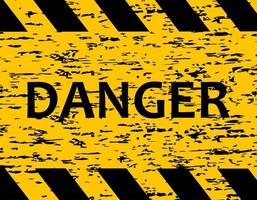 Increased danger. The tape is protective yellow with black. Caution and warning. Stop do not cross. vector