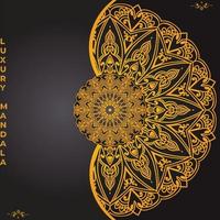 Luxury ornamental mandala design background template vector