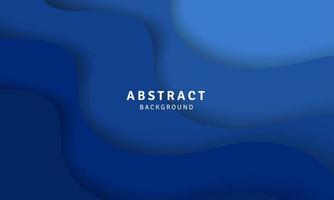 Wavy blue shapes abstract background Design vector