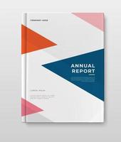 business book cover annual report template design vector