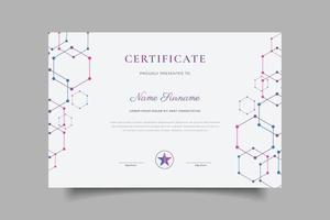 diseño de plantilla de certificado vector