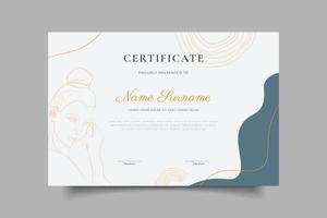 template certificate design vector