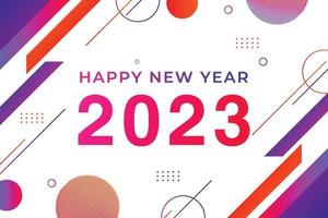 feliz año nuevo 2023 fondo vector