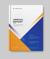 template business annual report cover book design vector