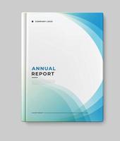 template business annual report cover book design vector