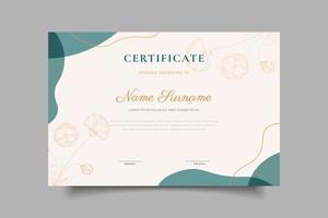template certificate design vector