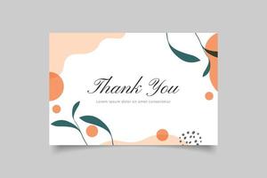 template thank you card design vector