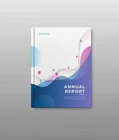 template business annual report cover book design vector