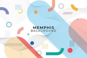 geometric memphis background vector