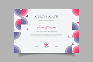 diseño de plantilla de certificado vector