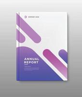 diseño de libro de portada de informe anual de negocios de plantilla vector
